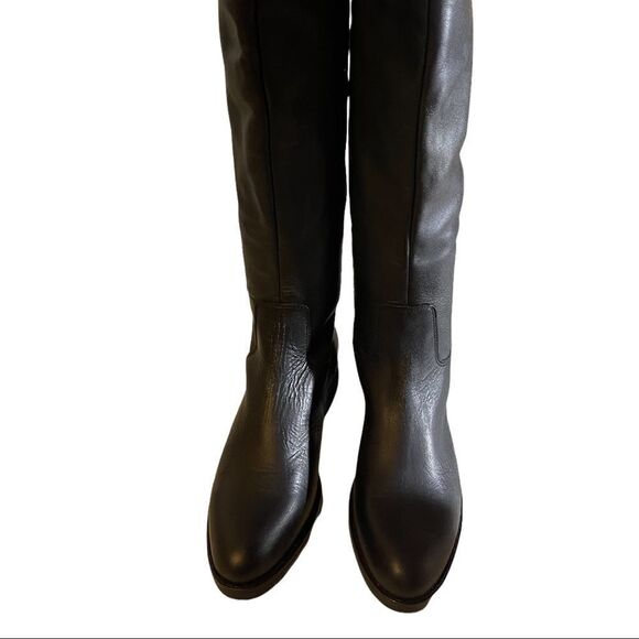 NWOT BLACK LORAINE LEATHER size 7.5 - Picture 1 of 12